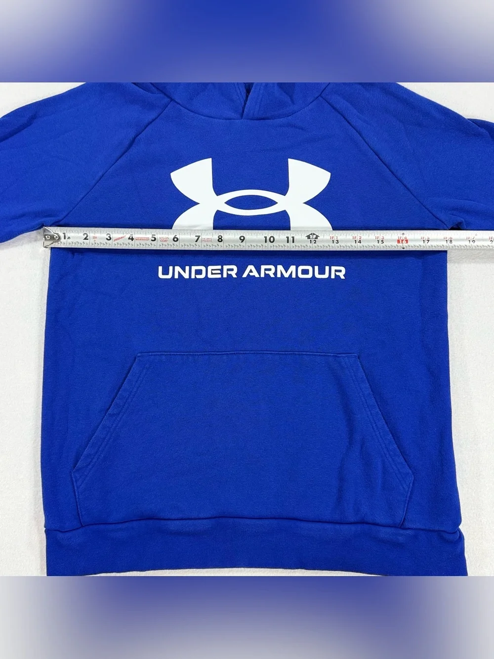 Under Armour Boys' Royal Blue UA Big Logo Hooded Sweatshirt  Size Youth Large